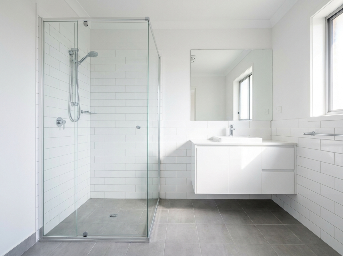 Clean bathroom with no mould after end of lease cleaning in Lidcombe