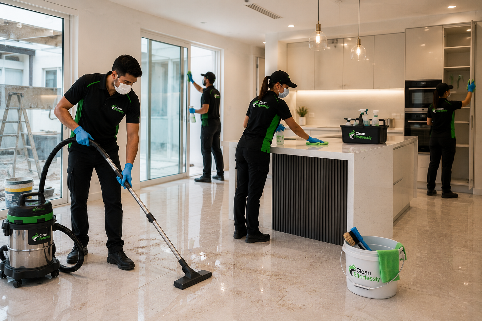 Post renovation cleaning Sydney - Clean Effortlessly removing renovation dust from a renovated home